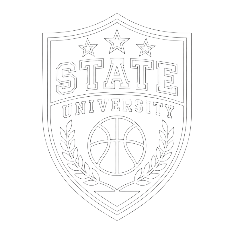 College athletics program emblem